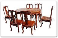 Product ffhfd026 -  Oval Dining Table French Design with 6 chairs 