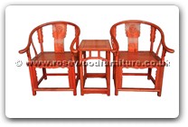Product ffmchpy -  Ming style chair w/peony carved on back 