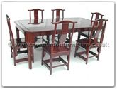 Product ffrmtabc -  Round Corner Ming Style Dining Table With 6 Chairs 