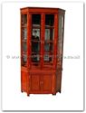 Product ffrp40ang -  Angle glass cabinet plain design with Spotlight and Mirror Back 