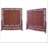 Product ffscdoftb -  Double-face screen stand w/f and b and blessing carving 