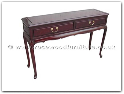 Rosewood Furniture Range  - ff114r15qnser - Queen ann legs serving table with 2 drawers