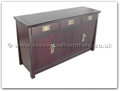 Rosewood Furniture Range  - ff120r49stbuf - Shinto style buffet with 3 drawers and 4 doors