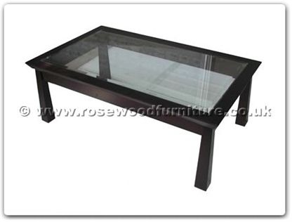 Rosewood Furniture Range  - ff121r15stcof - Shinto style bevel glass top coffee table