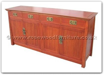 Rosewood Furniture Range  - ff128r43buf - Shinto style buffet with 4 drawers and 4 doors