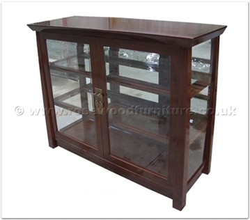Rosewood Furniture Range  - ff147r9dc - Shinto style display cabinet