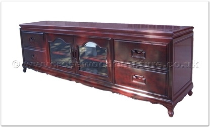 Rosewood Furniture Range  - ff156r9hifi - Queen ann legs hi-fi cabinet