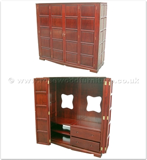 Rosewood Furniture Range  - ff21f16tv - T.v. cabinet multi-sq style