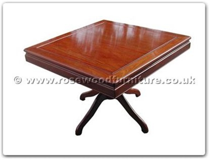 Rosewood Furniture Range  - ff24112tab - Sq dining table with pedestal leg