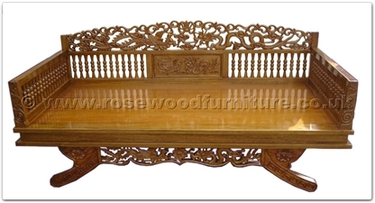Rosewood Furniture Range  - ff24981inv1 - Traditional sofa bed open dragon and phoenix design