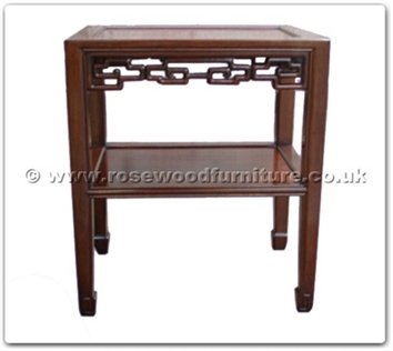 Rosewood Furniture Range  - ff24981inv9 - End table open key design w/shelf
