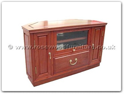 Rosewood Furniture Range  - ff28e5tv - T.v. cabinet plain design with angle back