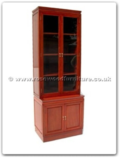 Rosewood Furniture Range  - ff30ubook - Bookcase unit with glass doors