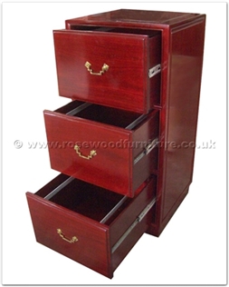 Rosewood Furniture Range  - ff41e23fil - Filing cabinet plain design - 3 drawers