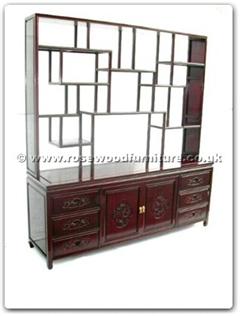 Rosewood Furniture Range  - ff7047k - Display top with sideboard f and b design