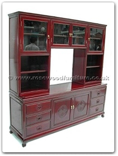 Rosewood Furniture Range  - ff7047t - Sideboard longlife design tiger legs with t.v. top