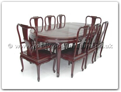 Rosewood Furniture Range  - ff7055q - Queen ann legs dining table with 2+6 chairs