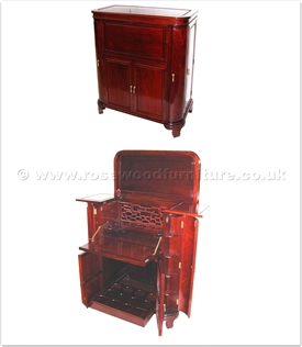 Rosewood Furniture Range  - ff7201p - Round corner bar plain design