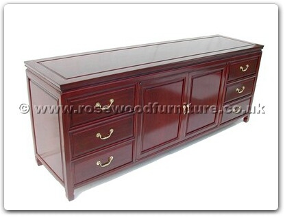 Rosewood Furniture Range  - ff7222p - Sideboard with 6 drawers with 2 doors plain design
