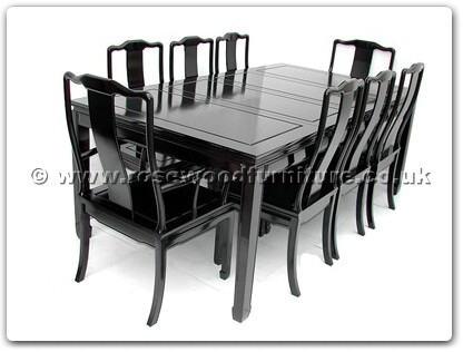 Rosewood Furniture Range  - ff7305p - Sq dining table plain design with 2+6 chairs