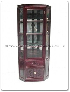 Rosewood Furniture Range  - ff7316b - Corner cabinet f and b design with spot light and mirror back