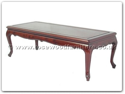 Rosewood Furniture Range  - ff7324s - Queen ann legs coffee table plain design 40 inch