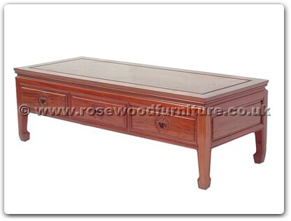 Rosewood Furniture Range  - ff7326l - Coffee table with 3 drawers longlife design