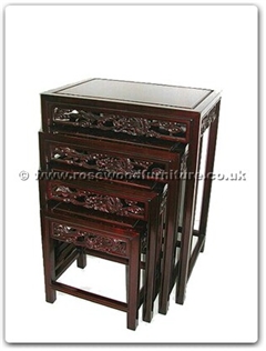 Rosewood Furniture Range  - ff7338d - Nest table dragon design simple legs set of 4