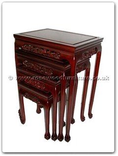 Rosewood Furniture Range  - ff7338tb - Nest table f and b design tiger legs set of 4