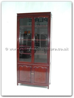 Rosewood Furniture Range  - ff7349c - Bookcase with 4 curved doors
