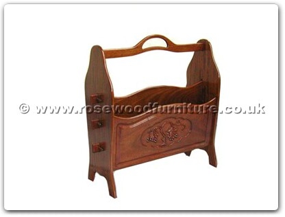 Rosewood Furniture Range  - ff7366g - Magazine rack grape design