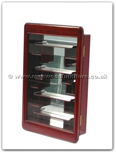 Rosewood Furniture Range  - ff7369pm - Small display cabinet plain design with mirror back