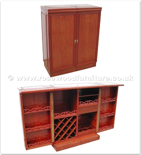 Rosewood Furniture Range  - ff7448p - Sq bar plain design