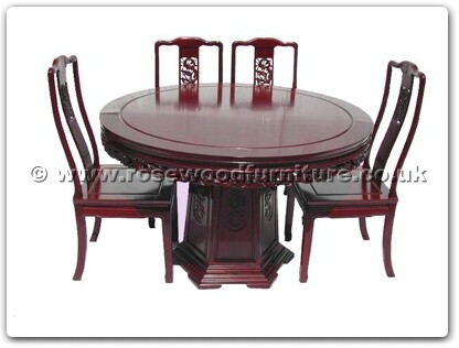 Rosewood Furniture Range  - ff7507d - Round dining table dragon design with 8 chairs