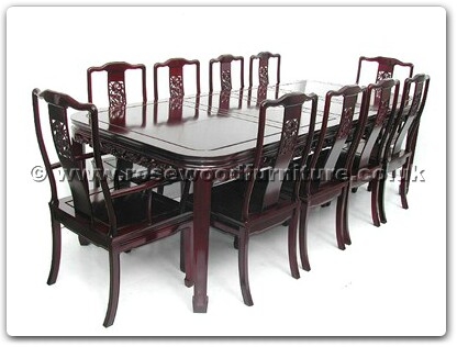 Rosewood Furniture Range  - ff7906d - Round corner dining table dragon design with 2+8 chairs