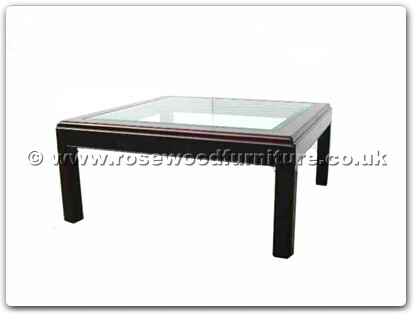 Rosewood Furniture Range  - ffb36qcof - Bevel glass top coffee table