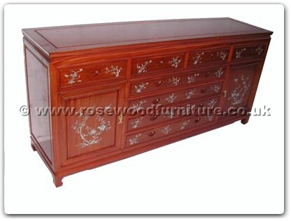 Rosewood Furniture Range  - ffb72mop - Buffet With 8 Drawers and 2 Doors With M.O.P.