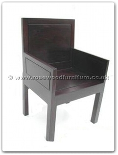 Rosewood Furniture Range  - ffbwachair - Black wood arm chair