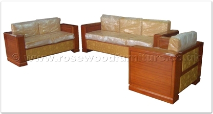 Rosewood Furniture Range  - ffclbsofa - Bench w/closed legs and fabric back