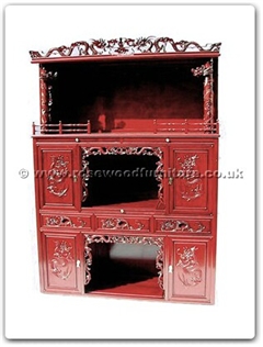 Rosewood Furniture Range  - ffd60alt - Altar Cabinet Dragon Design