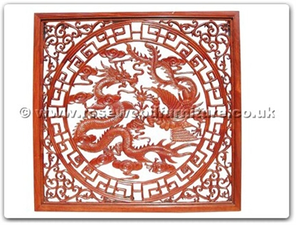 Rosewood Furniture Range  - ffdpscreen - Screen dragon and phoenix design