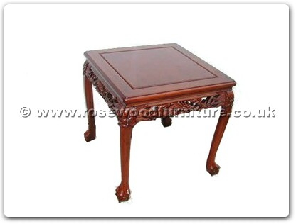 Rosewood Furniture Range  - ffdtend - End table dragon design tiger legs