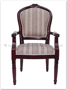 Rosewood Furniture Range  - ffefschair - European Style Fabric Arm Chair