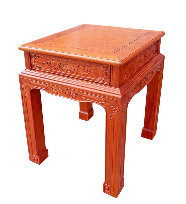 Rosewood Furniture Range  - ffendfc - end table w/full carved