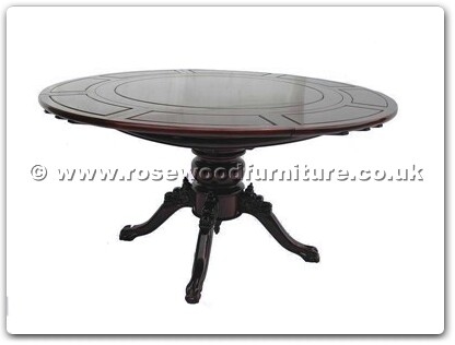 Rosewood Furniture Range  - ffer60splo - Extendable Round Dining Table With Special Pedestal Leg