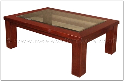 Rosewood Furniture Range  - ffff8003r - Redwood glass top coffee table