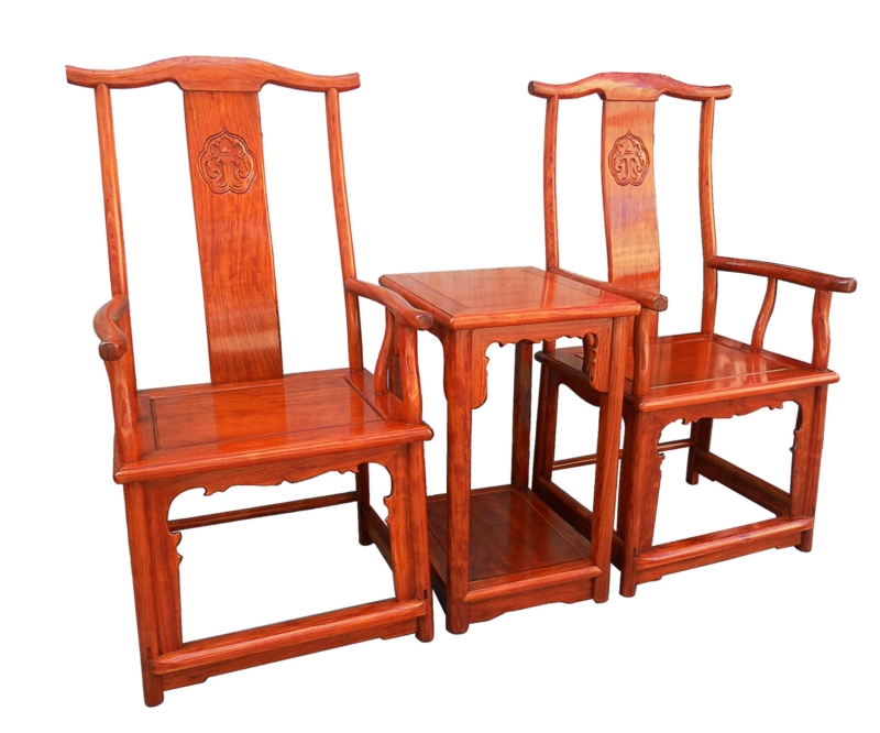 Rosewood Furniture Range  - fffychamcc - ming chair w/carved on backset of 3>