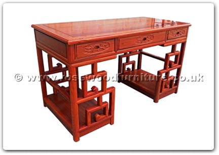 Rosewood Furniture Range  - fffydeskm - Ming style writing desk f&b design w/3 drawers