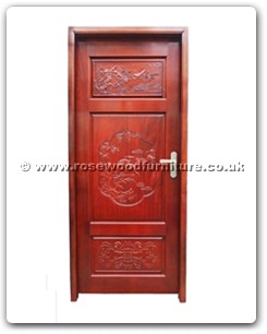 Rosewood Furniture Range  - fffydorsp - Door w/songhe & peony carved