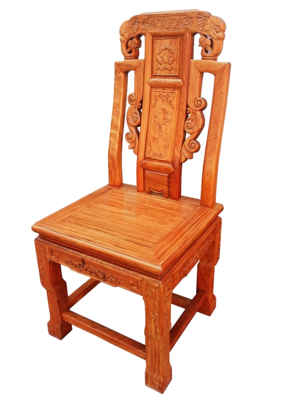 Rosewood Furniture Range  - fffyrdinch - dining chair full carved